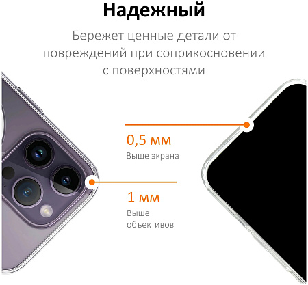 Прозрачный силиконовый чехол c MagSafe